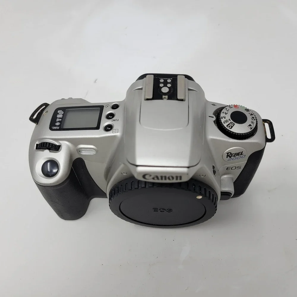 Canon EOS Rebel 2000 35mm SLR Film Camera Body Silver Black